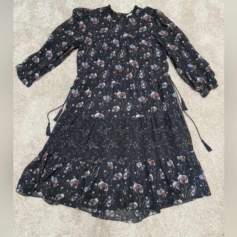 Ulla Johnson - Skye Floral Print Silk Georgette Dress - size 4 - Gorgeous - Picture 7 of 16